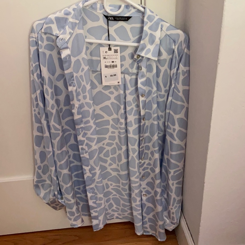 Zara Satin Effect Top